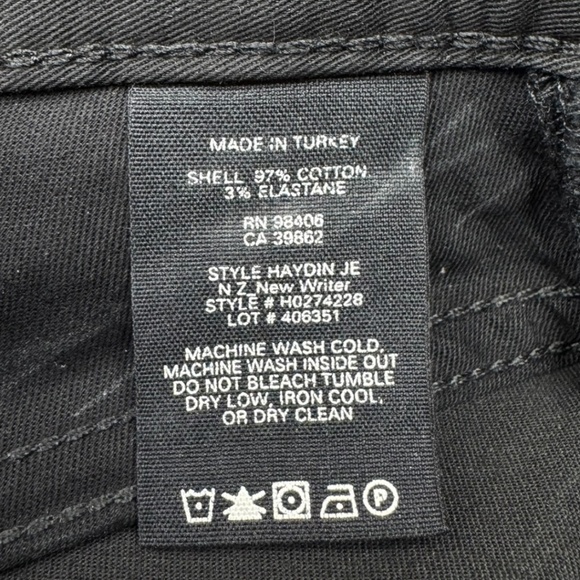 Theory Haydin Straight Slim Fit Black Pants - Picture 5 of 11